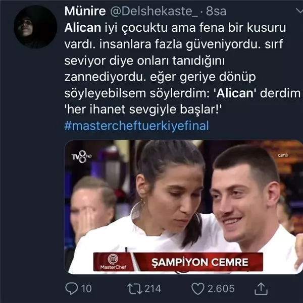 MasterChef'te Alican'ın Kazanması Gerektiğini Belirten 12 Komik Tweet