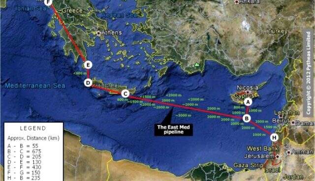 Akdeniz'de Türkiye'ye karşı ittifak! East Med boru hattı projesi için imzalar atıldı Akdeniz'de Türkiye'ye karşı ittifak! East Med boru hattı projesi için imzalar atıldı
