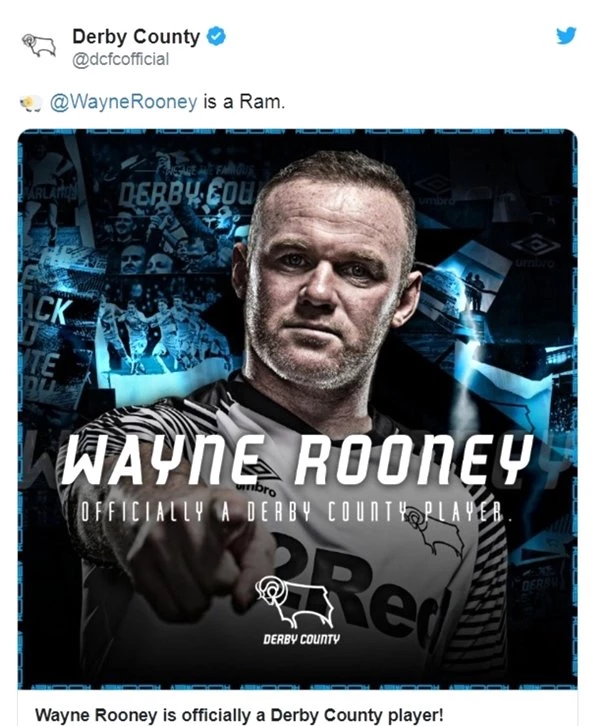  <a class='keyword-sd' href='/wayne-rooney/' title='Wayne Rooney'>Wayne Rooney</a>, Derby County'ye transfer oldu