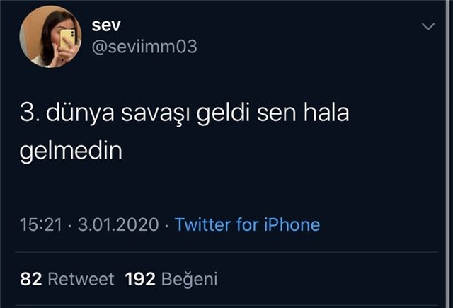 3. Dünya Savaşı'nın Çıkma İhtimaline Gelen 14 Tweet