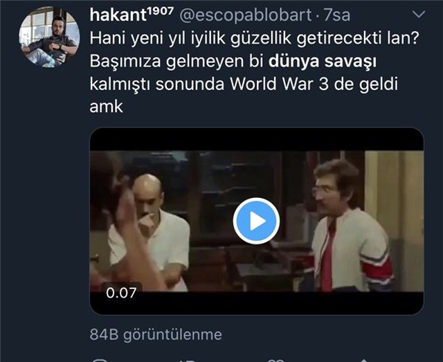 3. Dünya Savaşı'nın Çıkma İhtimaline Gelen 14 Tweet