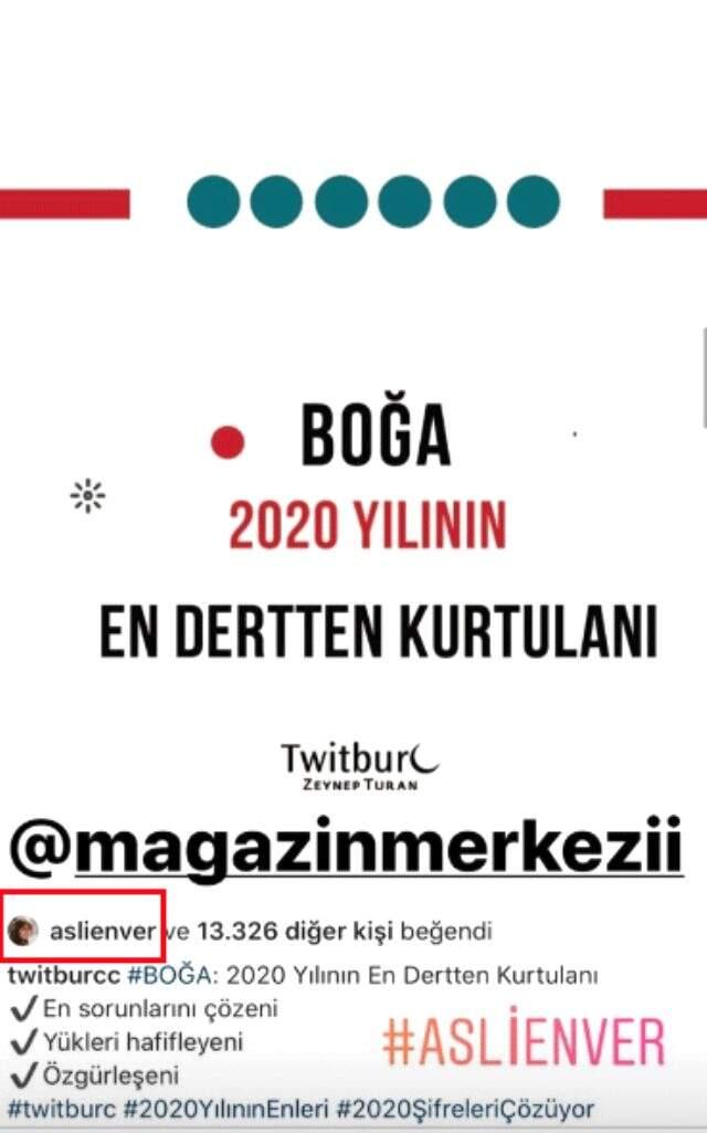 Murat Boz'dan ayrılan Aslı Enver'in beğenisinde dikkat çeken detay