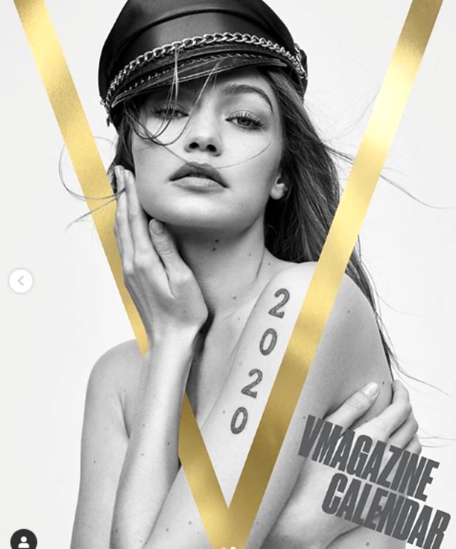 ABD'li model Gigi Hadid, dergi kapağı için çıplak poz verdi
