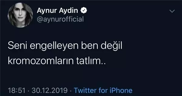 Aynur Aydın'ın Twitter Adresinden Atarlı 10 Cümle