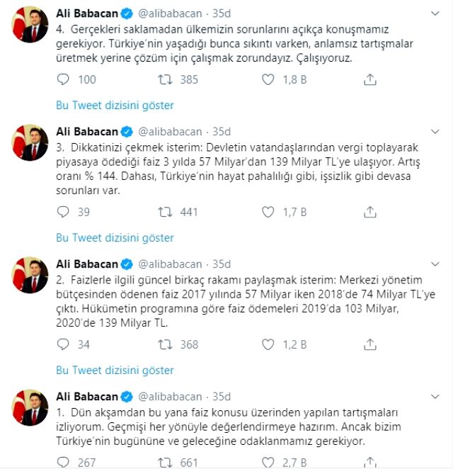 Ali Babacan, Erdoğan'ın 'faiz ve IMF' açıklamalarına yanıt verdi: Geçmişi her yönüyle değerlendirmeye hazırım