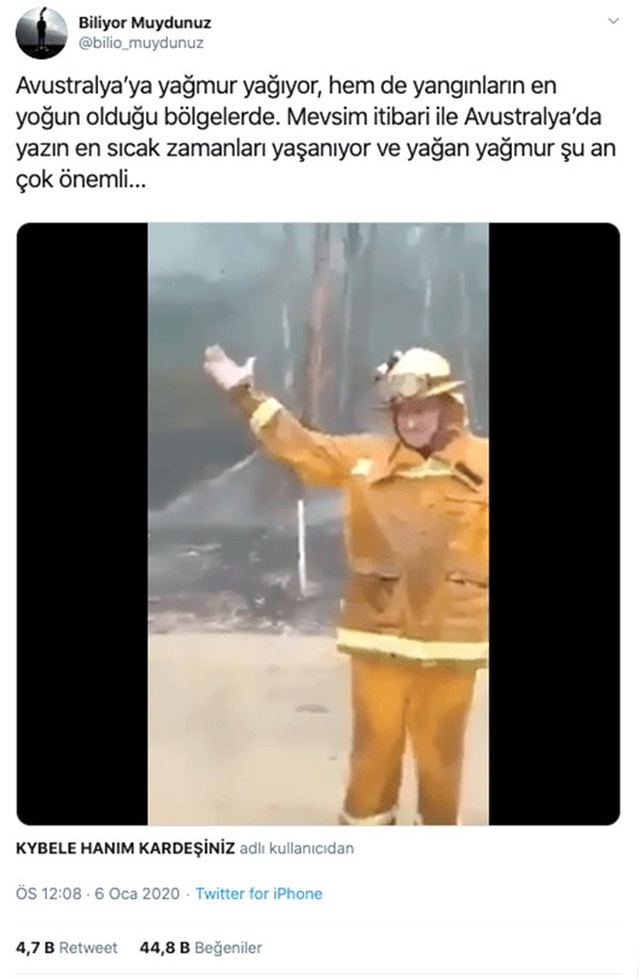 Avustralya'da Yangın Bölgesine Yağmur Yağdığını Gösteren Video Gerçek mi?