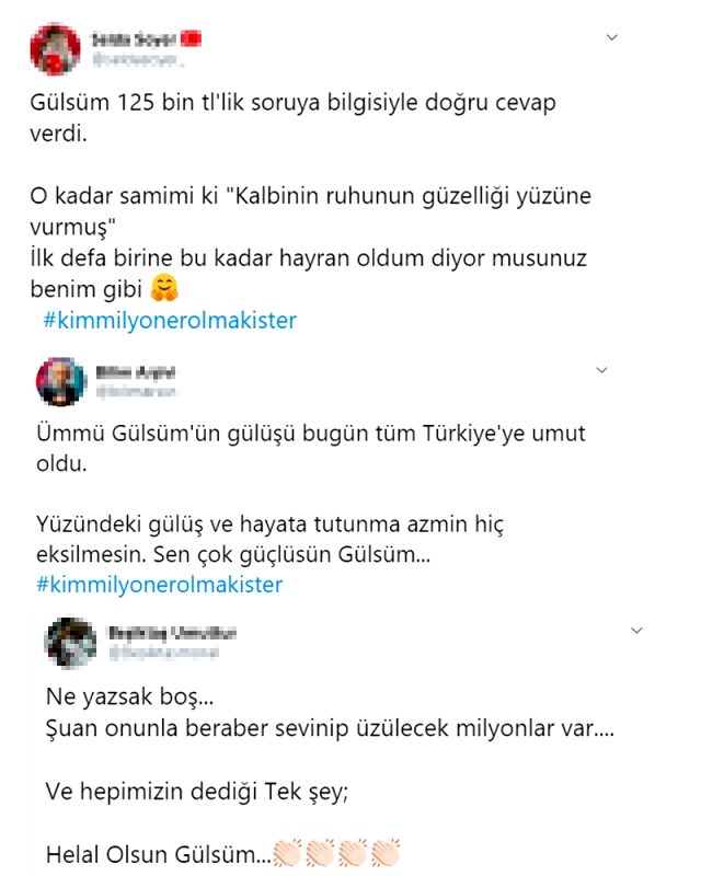 Kim Milyoner Olmak İster'e katılan konuşma engelli Ümmü Gülsüm Genç, başarısıyla Twitter'da trend oldu