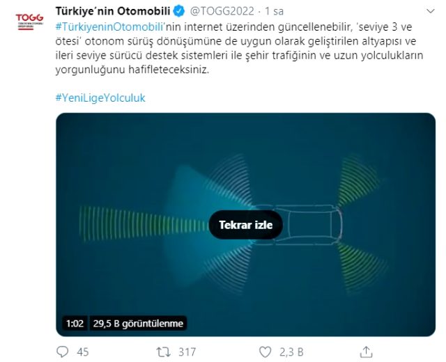 TOGG'dan yeni paylaşım: Uzun yolculukların yorgunluğunu hafifleteceksiniz