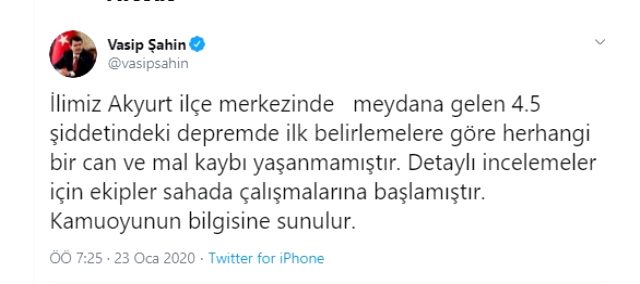 Ankara 12 dakikada 3 kere sallandı! Son depremin şiddeti 4,5 olarak ölçüldü