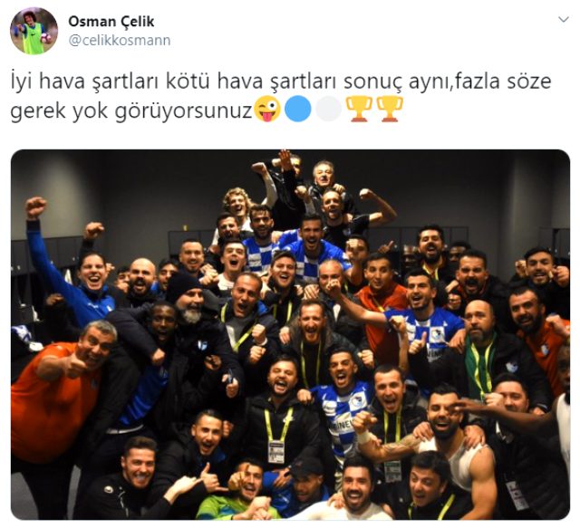 Erzurumsporlu Osman Çelik'ten maç sonu Abdullah Avcı'ya gönderme
