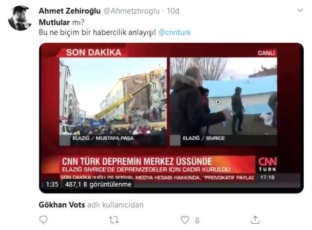 CNN Türk muhabirinin depremzedelerle tepki çeken diyaloğu: Sıcacık çadırlarında mutlu oturuyorlar