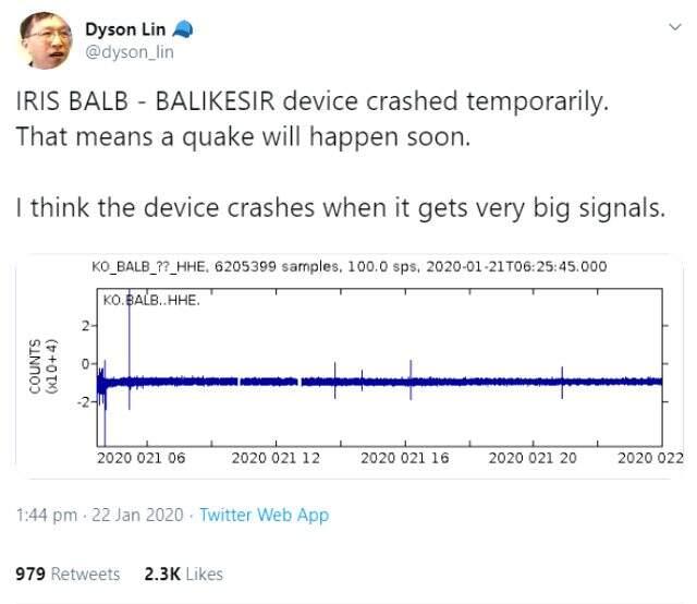 Tayvanlı deprem kâhini, Türkiye'nin doğusu için üç gün önce uyarmış