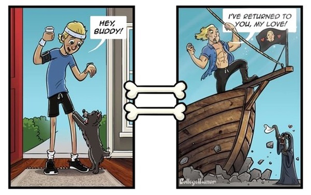 Köpeklerin Dünyayı Nasıl Gördüğünü Özetleyen İllüstrasyonlar