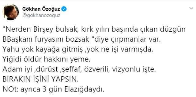 Gökhan Özoğuz, ailesiyle tatile gittiği gerekçesiyle eleştirilen Ekrem İmamoğlu'na destek oldu