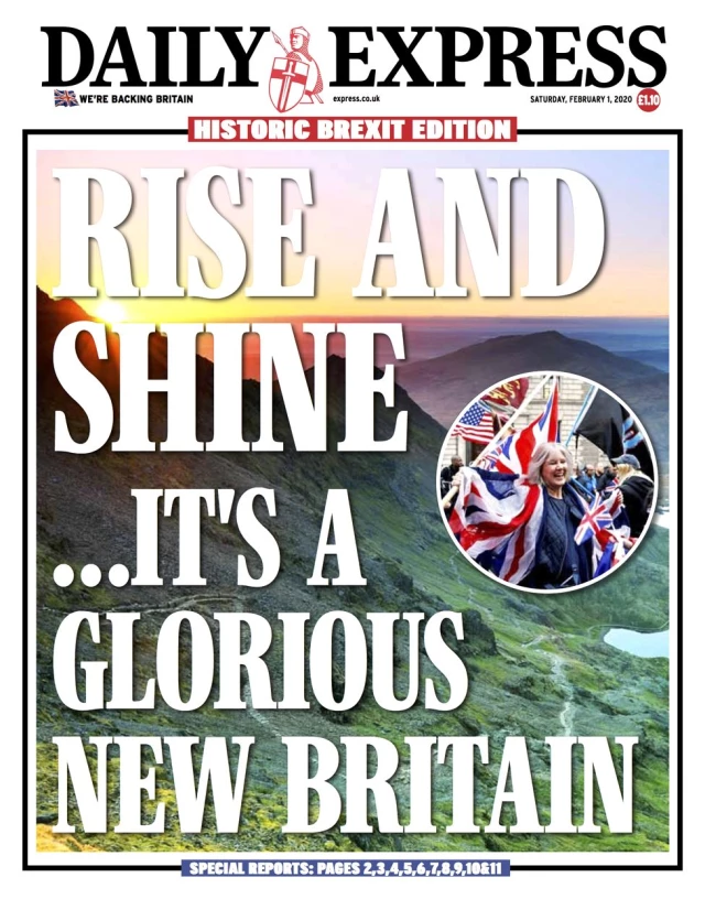 İngiliz halkı, Avrupa Birliği'nden çıkış anlamına gelen Brexit'i kutluyor