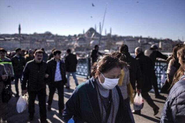 İstanbul'da korona virüsüne maskeli önlem İstanbul'da korona virüsüne maskeli önlem