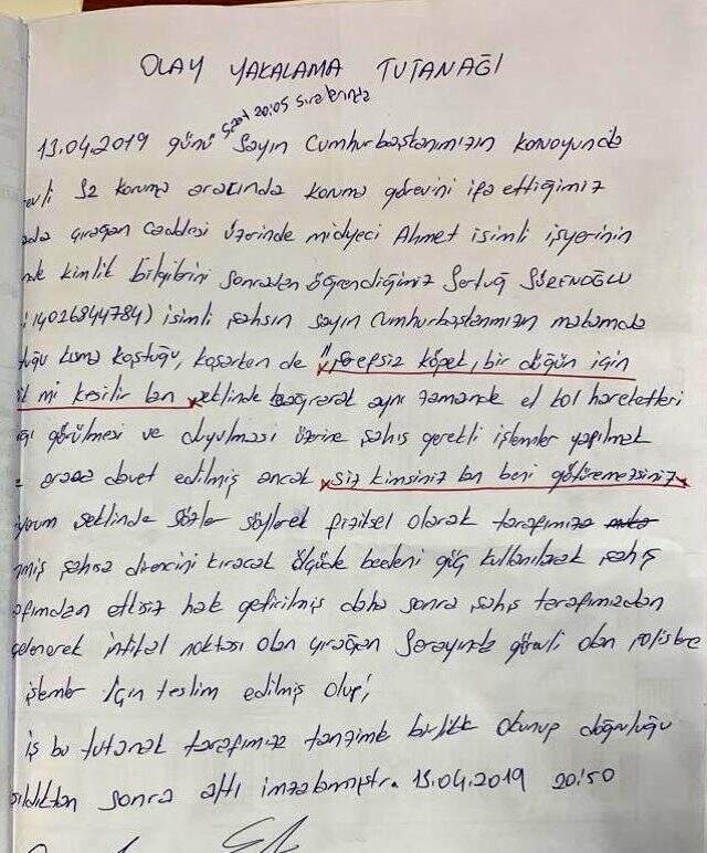 Avukata Şiddet Uygulayan Erdoğan'ın Korumalarının Olay Tutanağı Ortaya Çıktı