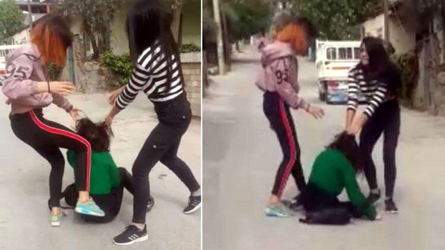 Denizli'de 2 çocuğu sokak ortasında döven genç kızlar yine serbest bırakıldı