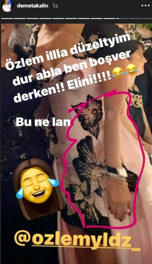 Özlem Yıldız, Demet Akalın'ın fotoğrafına Photoshop yapmak isterken kolunu yamulttu