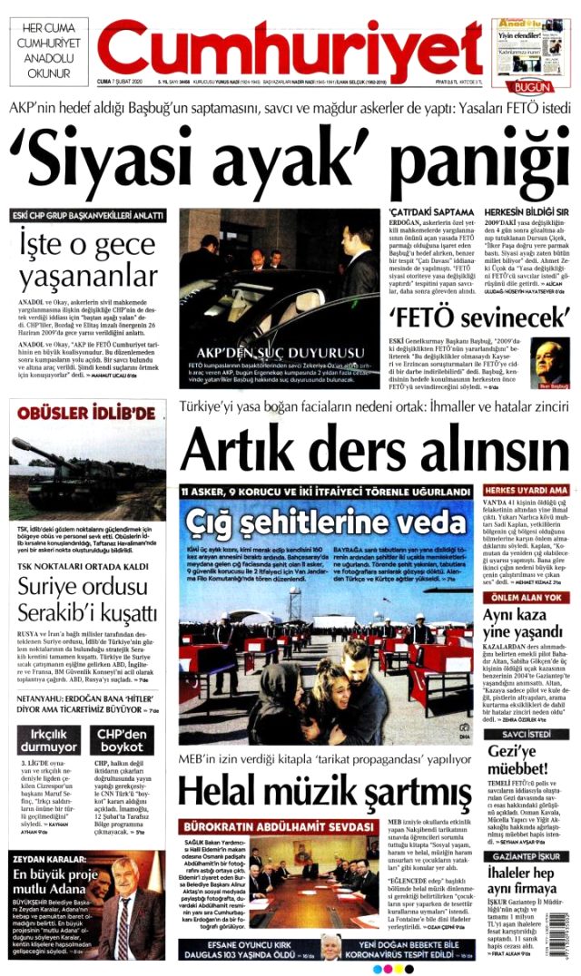 Adana'da cuma çıkışı dağıtılan Cumhuriyet gazetesi Belediye Meclisi'nde tartışıldı
