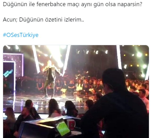 Acun'un O Ses Türkiye finalindeki görüntüsü sosyal medyaya damga vurdu