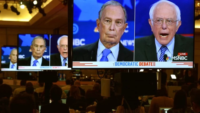 ABD'de Demokrat başkan aday adaylarının televizyon tartışmasında Michael Bloomberg'e çapraz ateş
