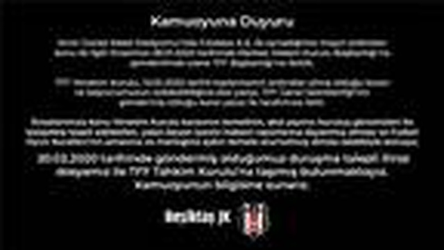 Beşiktaş, Göztepe maçıyla ilgili TFF Tahkim Kurulu'na duruşma talepli itirazda bulundu