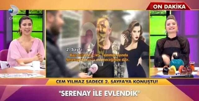 Serenay Sarıkaya ile aşk yaşayan Cem Yılmaz: Doğru, evlendim