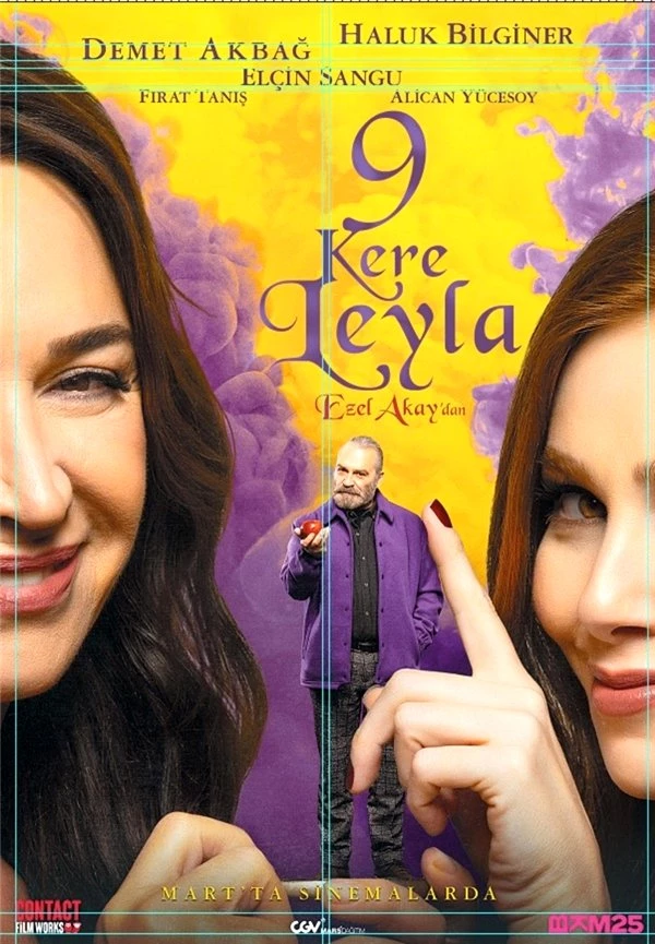 9 Kere Leyla'nın afişi hazır
