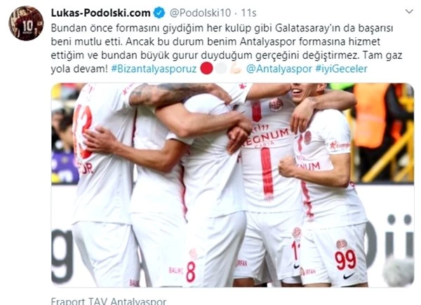 Lukas Podolski özür diledi, paylaşımı sildi