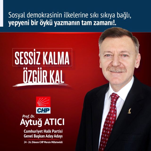 CHP'de Kemal Kılıçdaroğlu'nun ilk rakibi Aytuğ Atıcı oldu