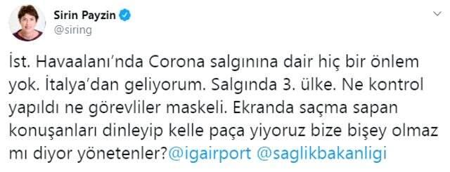 Şirin Payzın'ın koronavirüs eleştirisine Bakan Koca'dan jet yanıt: Sizi iyi görünce zahmet vermedik