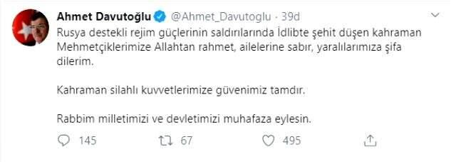 İdlib'de 33 askerimizin şehit olduğu saldırı sonrası Türkiye tek yürek oldu