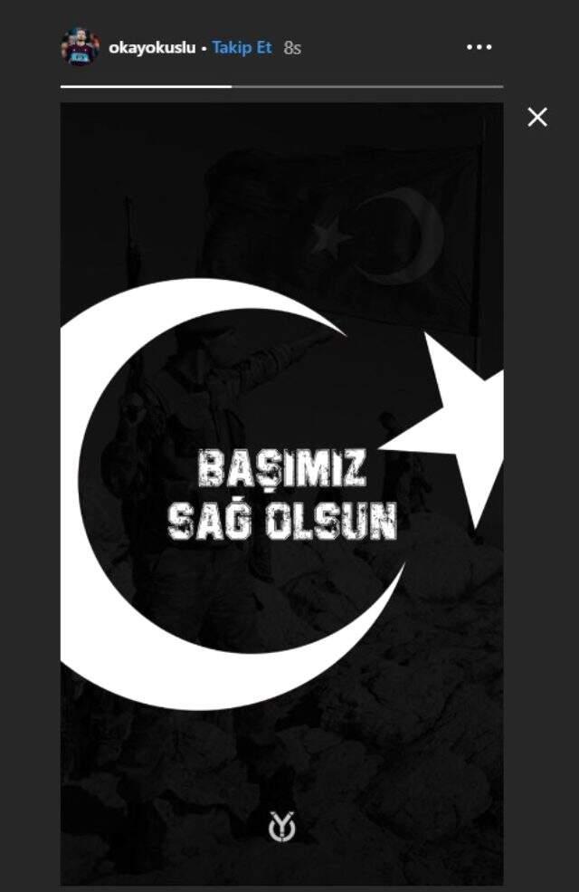 Milli futbolcular, İdlib'de şehit olan 33 askerimiz için başsağlığı mesajı paylaştı