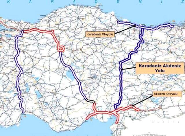 50 ilin beklediği Karadeniz-Akdeniz Otoyolu'nda sona geliniyor 50 ilin beklediği Karadeniz-Akdeniz Otoyolu'nda sona geliniyor