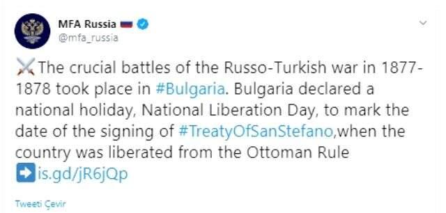 Rusya'dan <a class='keyword-sd' href='/turkiye/' title='Türkiye'>Türkiye</a>'ye üstü kapalı mesaj! 93 Harbi'ni hatırlattılar