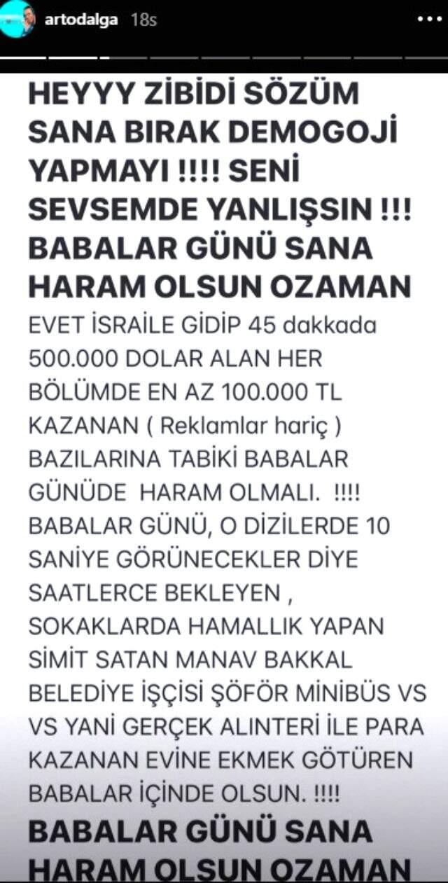 Şarkıcı Arto, Özcan Deniz'in 8 Mart paylaşımına öfke kustu: Zibidi demogoji yapma