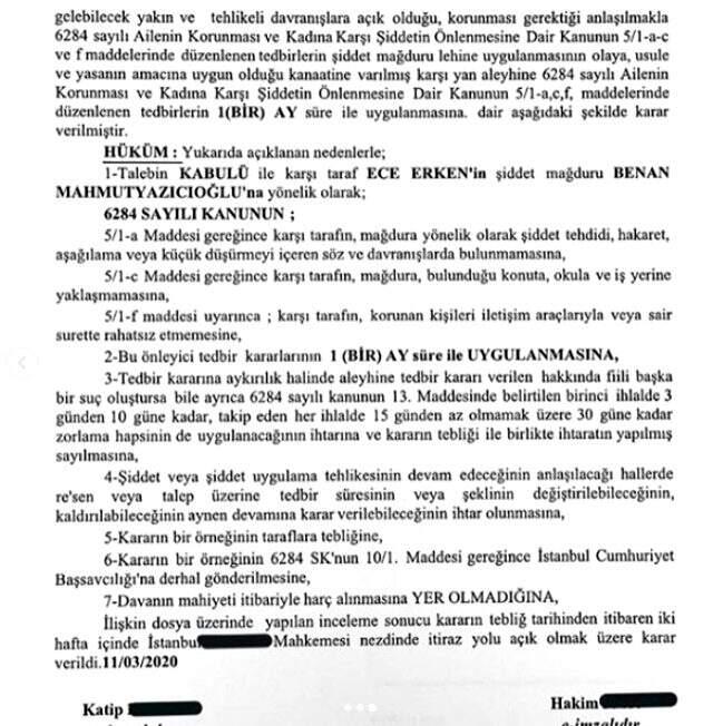 Ece Erken, evli olan sevgilisinin ve karısının arabalarının aynalarını kırdı Ece Erken, evli olan sevgilisinin ve karısının arabalarının aynalarını kırdı