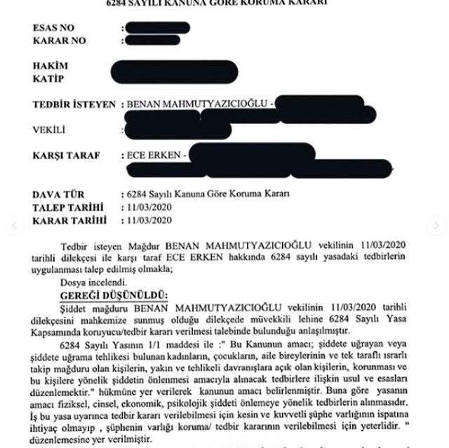 Ece Erken, evli olan sevgilisinin ve karısının arabalarının aynalarını kırdı Ece Erken, evli olan sevgilisinin ve karısının arabalarının aynalarını kırdı