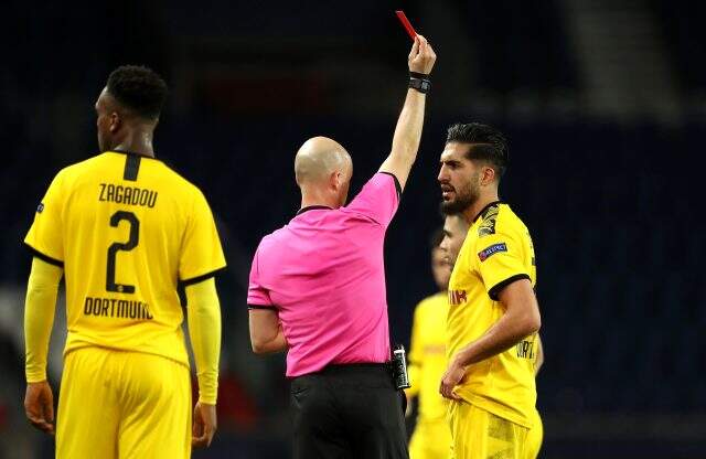 Paris-Saint Germain, Dortmund'u 2-0 yenerek Şampiyonlar Ligi'nde çeyrek finale yükseldi Paris-Saint Germain, Dortmund'u 2-0 yenerek Şampiyonlar Ligi'nde çeyrek finale yükseldi