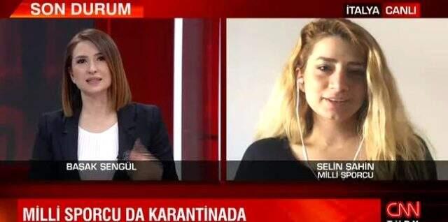 Milli sporcu Selin Şahin, İtalya'da karantinaya alındı