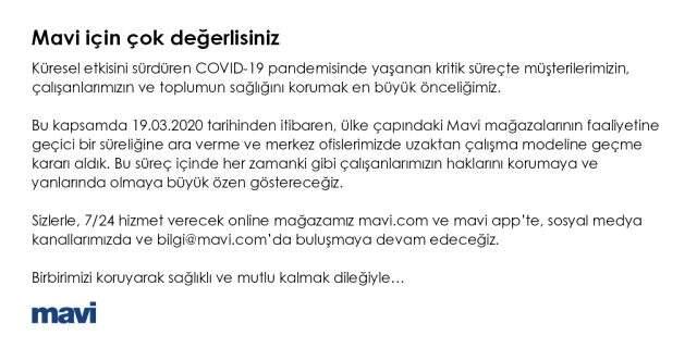 7 büyük tekstil markası, koronavirüs nedeniyle tüm mağazalarını kapatma kararı aldı