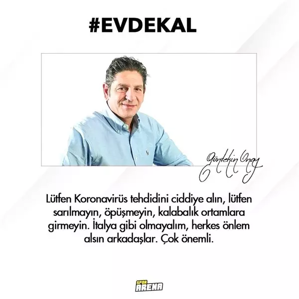 Spor dünyasından 'EvdeKal' çağrısı!