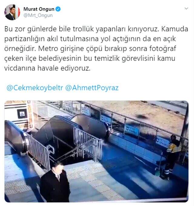 İBB Sözcüsü Murat Ongun, AK Partili Çekmeköy Belediye Başkanı'ndan özür diledi İBB Sözcüsü Murat Ongun, AK Partili Çekmeköy Belediye Başkanı'ndan özür diledi