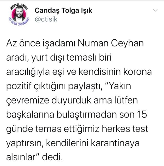 Ünlü iş insanı ve eski Beşiktaş yöneticisi Numan Ceyhan ile eşi koronavirüse yakalandı