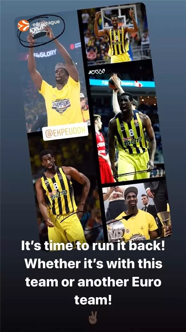 Fenerbahçe'nin eski yıldızı Ekpe Udoh'tan geri dönüş sinyali!