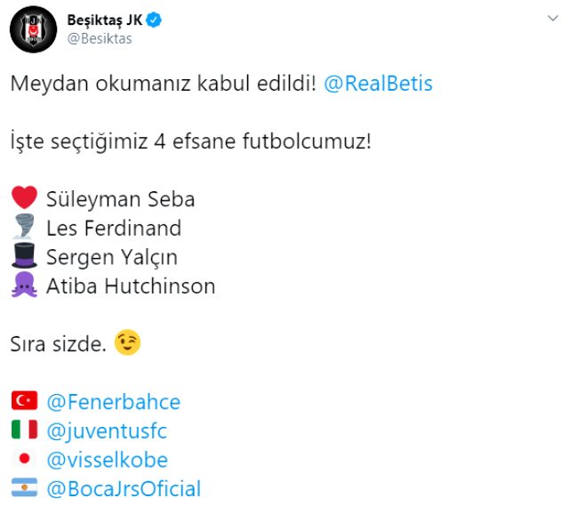 Fenerbahçe, Beşiktaş'ın meydan okumasını kabul etti!