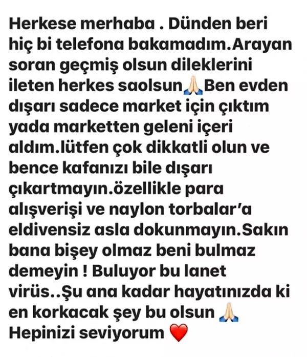 Levent Dörter: Buluyor bu lanet virüs