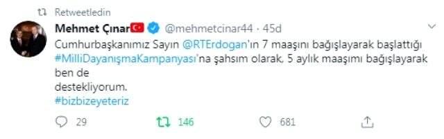 Cumhurbaşkanı Erdoğan'ın başlattığı kampanyaya destek yağdı