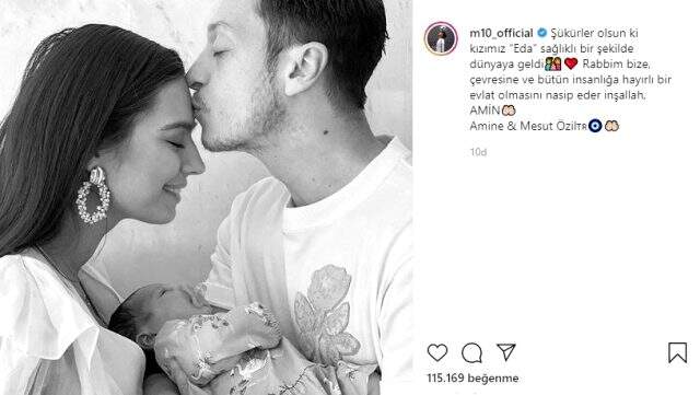 Mesut Özil baba oldu Mesut Özil baba oldu